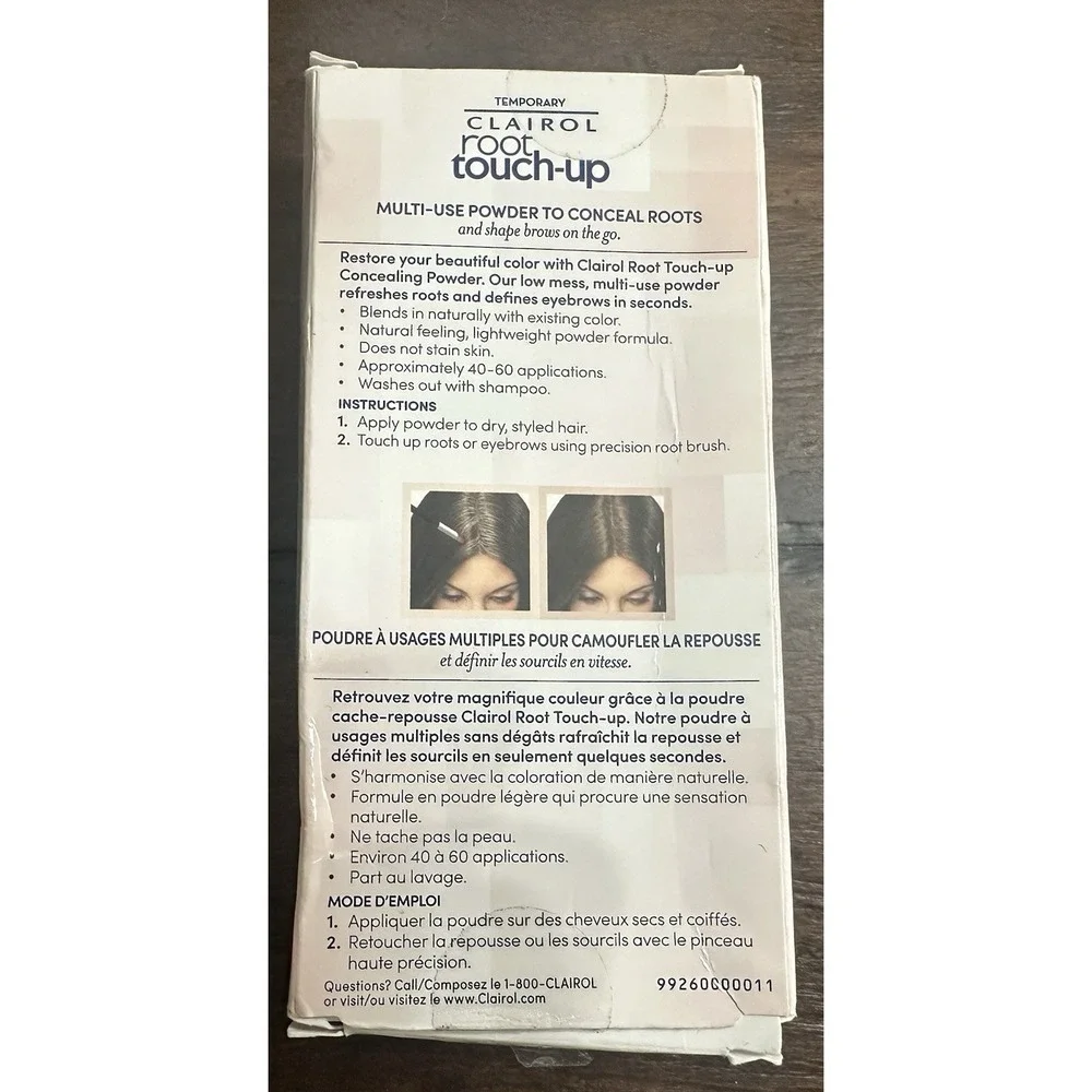 Lot/2 Clairol Root Touch-Up Concealing Powder Medium Brown & Dark‎ Brown NEW